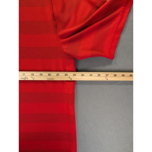 Callaway Opti-Dri Polo Shirt Large Men's Performance Golf Short Sleeve Red - Picture 6 of 7